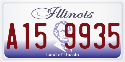 IL license plate A159935