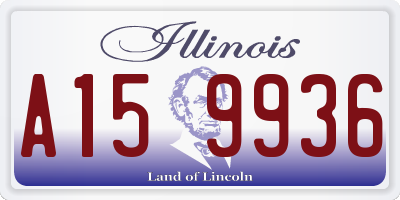 IL license plate A159936