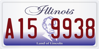 IL license plate A159938