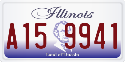 IL license plate A159941