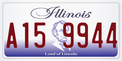 IL license plate A159944