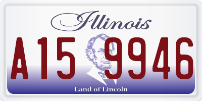 IL license plate A159946