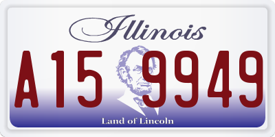 IL license plate A159949