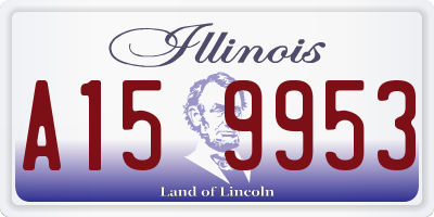 IL license plate A159953