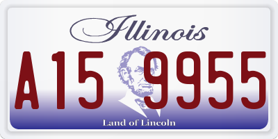 IL license plate A159955