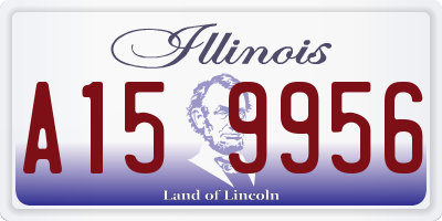 IL license plate A159956