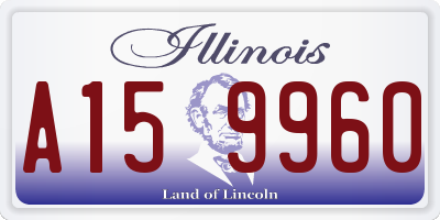 IL license plate A159960