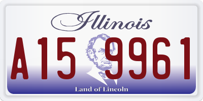 IL license plate A159961