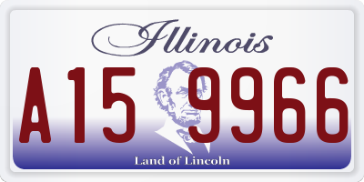 IL license plate A159966