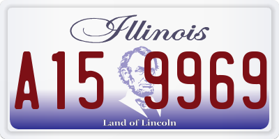 IL license plate A159969