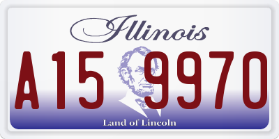 IL license plate A159970