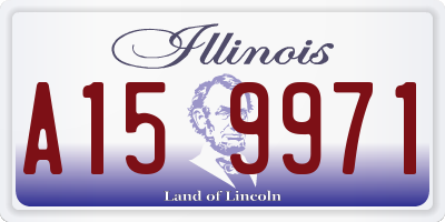 IL license plate A159971