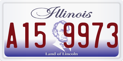 IL license plate A159973