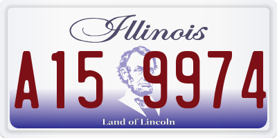 IL license plate A159974