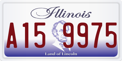 IL license plate A159975