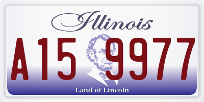 IL license plate A159977