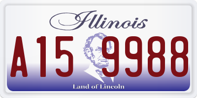 IL license plate A159988