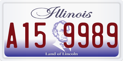 IL license plate A159989