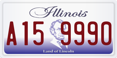 IL license plate A159990