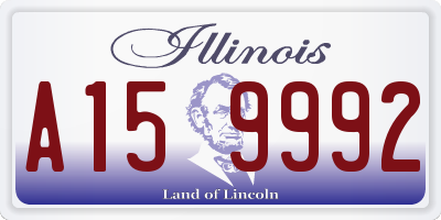 IL license plate A159992