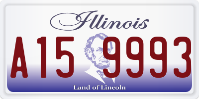 IL license plate A159993