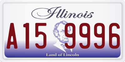 IL license plate A159996