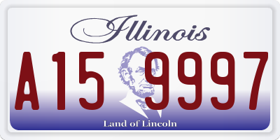 IL license plate A159997