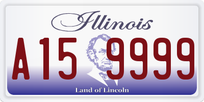 IL license plate A159999