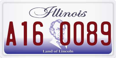 IL license plate A160089