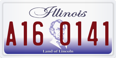 IL license plate A160141