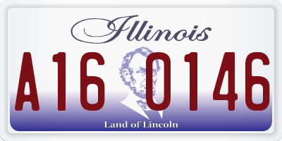 IL license plate A160146