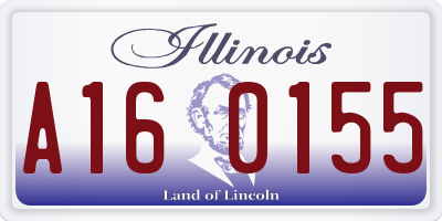 IL license plate A160155