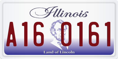 IL license plate A160161