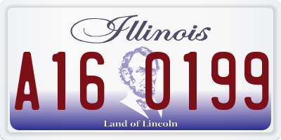 IL license plate A160199