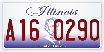 IL license plate A160290