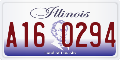 IL license plate A160294