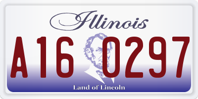 IL license plate A160297