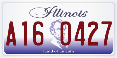 IL license plate A160427