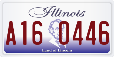 IL license plate A160446