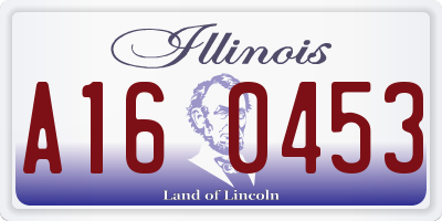 IL license plate A160453