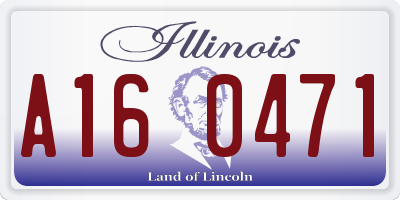 IL license plate A160471