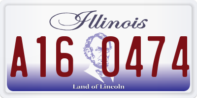 IL license plate A160474