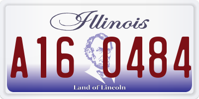 IL license plate A160484