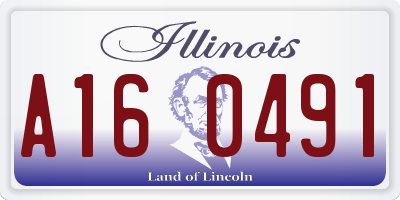 IL license plate A160491