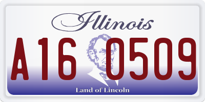 IL license plate A160509