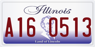 IL license plate A160513