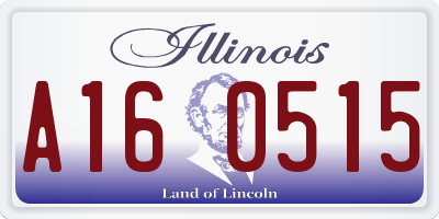 IL license plate A160515