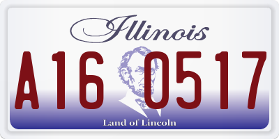 IL license plate A160517