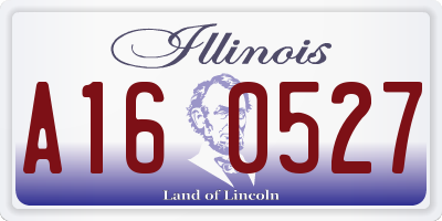 IL license plate A160527
