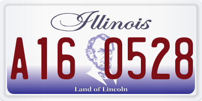 IL license plate A160528